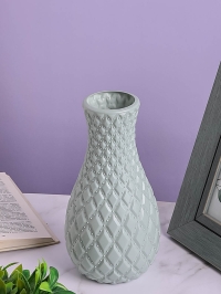 Ваза пластиковая H22,5 х D6,8х8,2см AS3509 голубой