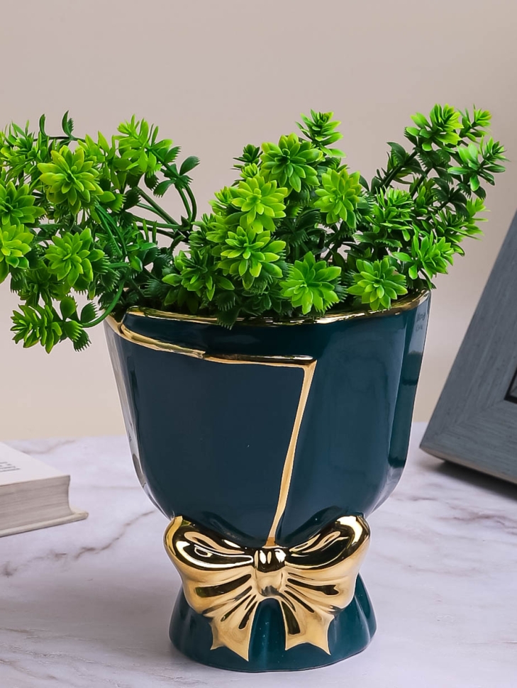 Кашпо керамика 12х12х13см TX06696012.12 синий Кашпо керамика 12х12х13см TX06696012.12 синий