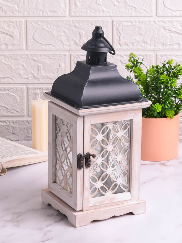 Подсвечник Фонарь 13,5х13,5х33см T-8244А