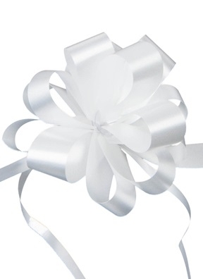 Бант шар простой 18, 10шт. белый