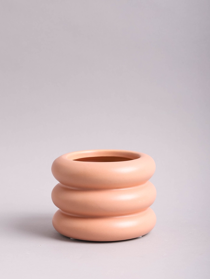 Кашпо керамика 12х9см CL03 розовый пыльный Кашпо керамика 12х9см CL03 розовый пыльный