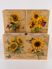 Сумочка Подсолнухи 388-18 26х32x10см микс