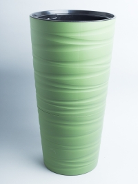 Кашпо из пластика "Модерн Максимум" 15л. h58см,d30см оливковый