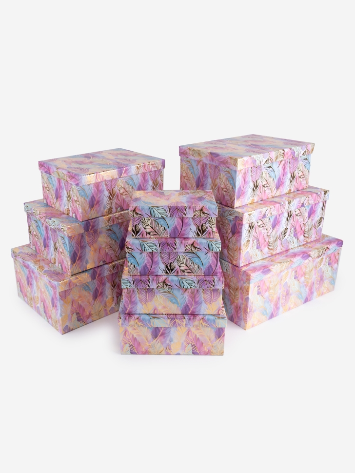 Коробка прямоугольник набор из 10шт 37,5х29х16см K115