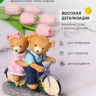 Фигурка Медведи на велосипеде 16,5х7х15,5см BX050