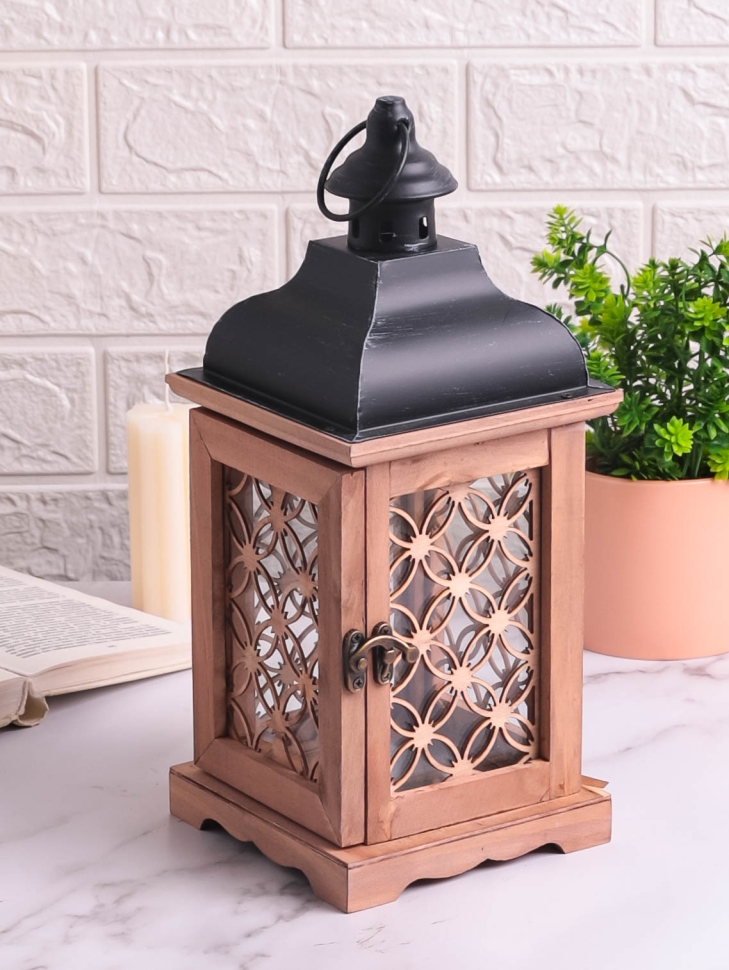 Подсвечник Фонарь 13,5х13,5х33см T-8244В Подсвечник Фонарь 13,5х13,5х33см T-8244В