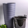 Кашпо из пластика "Модерн Максимум" 15л. h58см,d30см антрацит