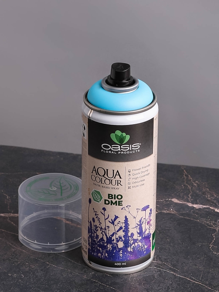 Спрей Краска Floralife 400мл Aqua синий океан Спрей Краска Floralife 400мл Aqua синий океан