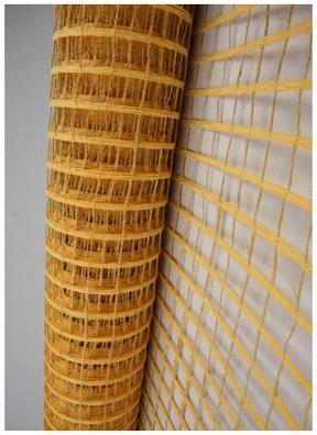 Сетка натуральная крупная ячейка 53см х 5м желтая