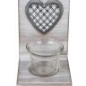 Подсвечник сердце на 1 свечу 10х10х8см