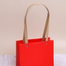 Пакет для цветов 18x14.5x8см К красный