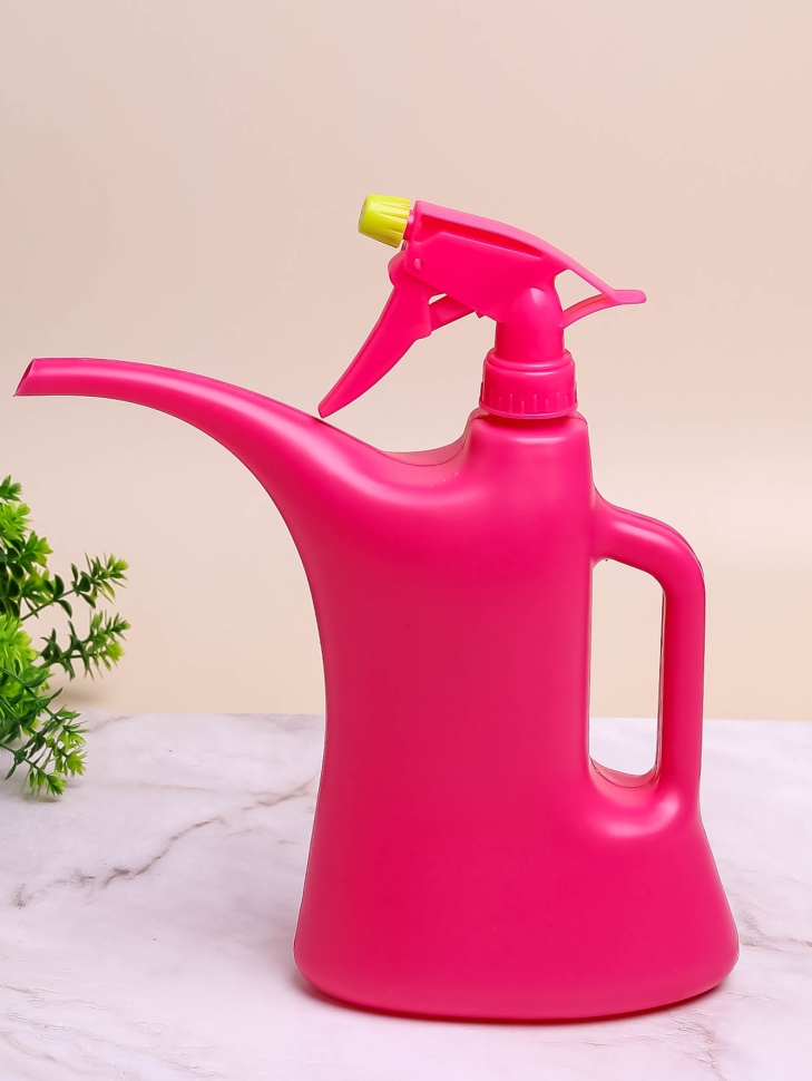 Лейка-опрыскиватель LISTOK 1000мл КОМБИ розовая