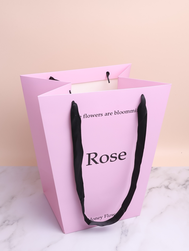 Плайм пакет для цветов трапеция H34х30х20см Rose сиреневый Плайм пакет для цветов трапеция H34х30х20см Rose сиреневый