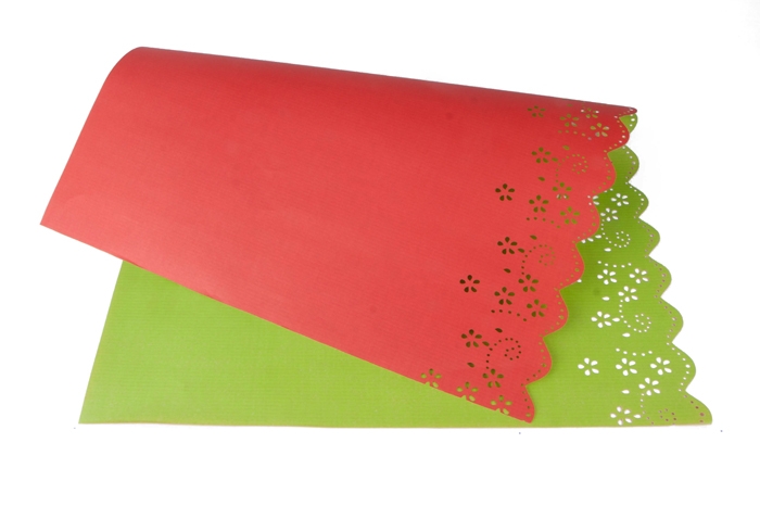 Бумага крафт 3D 100/м2 70х50см 10лист Цветок салат/красная Бумага крафт 3D 100/м2 70х50см 10лист Цветок салат/красная