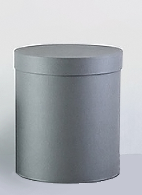 Коробка цилиндр h22xd17,5см №83 однотонный Камень