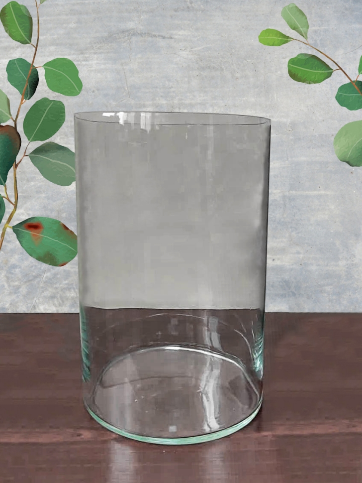 Ваза стекло Трубка №2302, H38 D25см