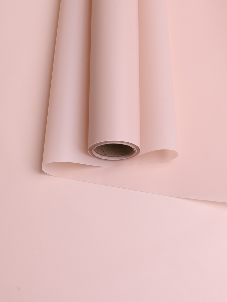Пленка матовая 60см х 10м  на втулке пудра