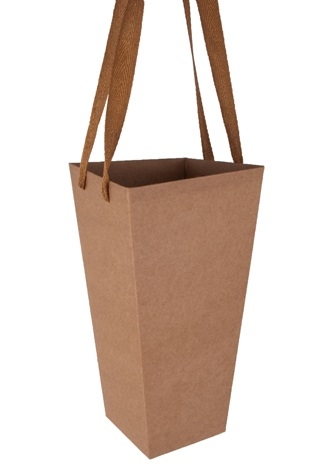 Плайм пакет для цветов трапеция H27 D15/9 крафт Плайм пакет для цветов трапеция H27 D15/9 крафт