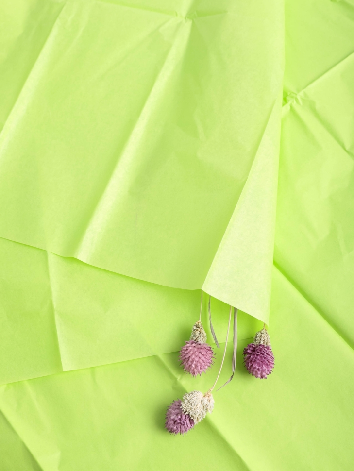 Бумага тишью  50х66см,10 лист. лайм