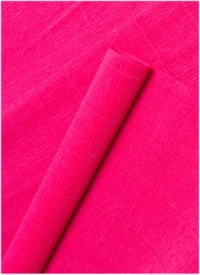 Бумага гофрированная простая, 140гр 951 ярко-розовая