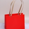 Пакет для цветов 22x18x10см К красный