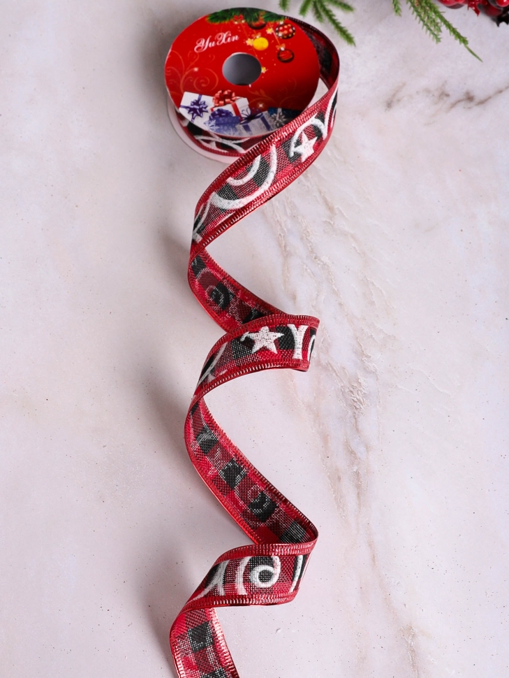 Лента НГ 2,5х3ярд шотландка с рисунком орнамент Лента НГ 2,5х3ярд шотландка с рисунком орнамент