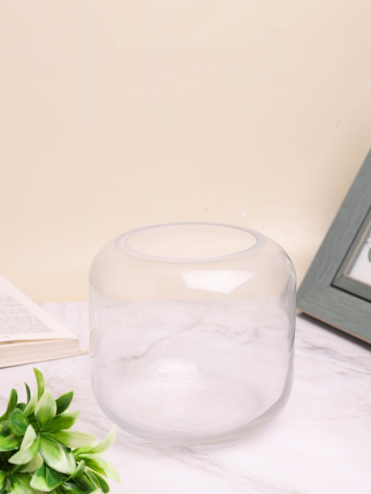 Ваза стекло h15 d10см К 170 прозрачный