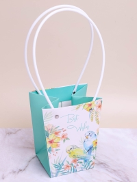 Сумочка пластик для цветов 13х9,5х15,5см трапеция 762