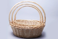 Корзина плетеная (ива) 3шт 57х50хH19/51см YS-6-6 натуральный