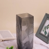 Ваза стекло h30 d10см К прямоугольная 278 графит