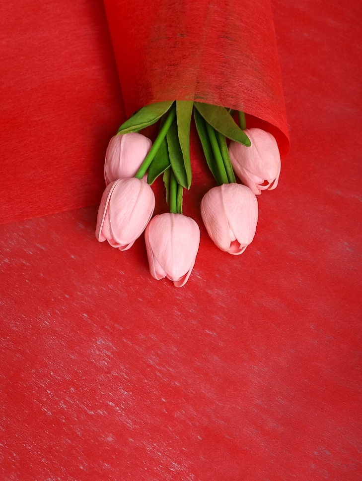 Фетр К 50см х 15м красный