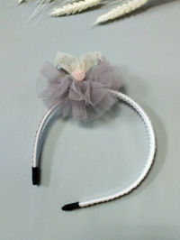 Ободок О-130 14х14х7см бантик сиреневый