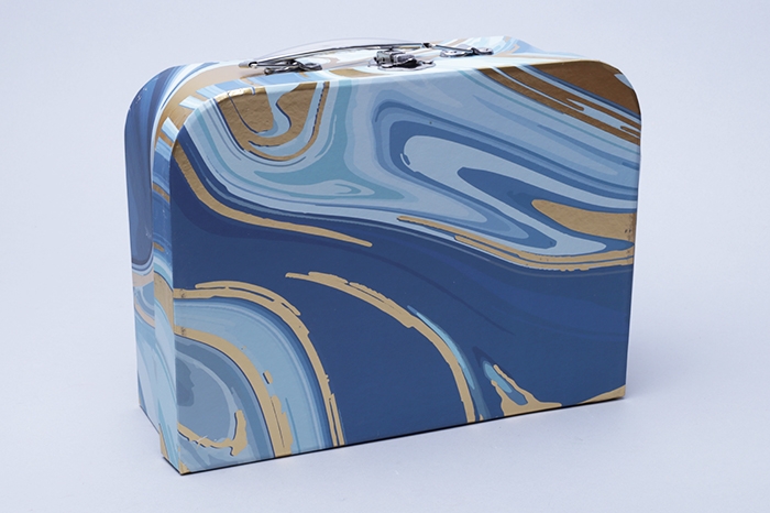 Коробка чемодан 25x18,8x8,8см синий кат 2 Коробка чемодан 25x18,8x8,8см синий кат 2