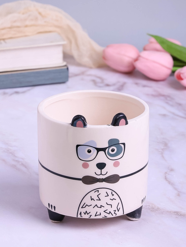 Кашпо керамика 10х10х10,5см животные Енот Кашпо керамика 10х10х10,5см животные Енот