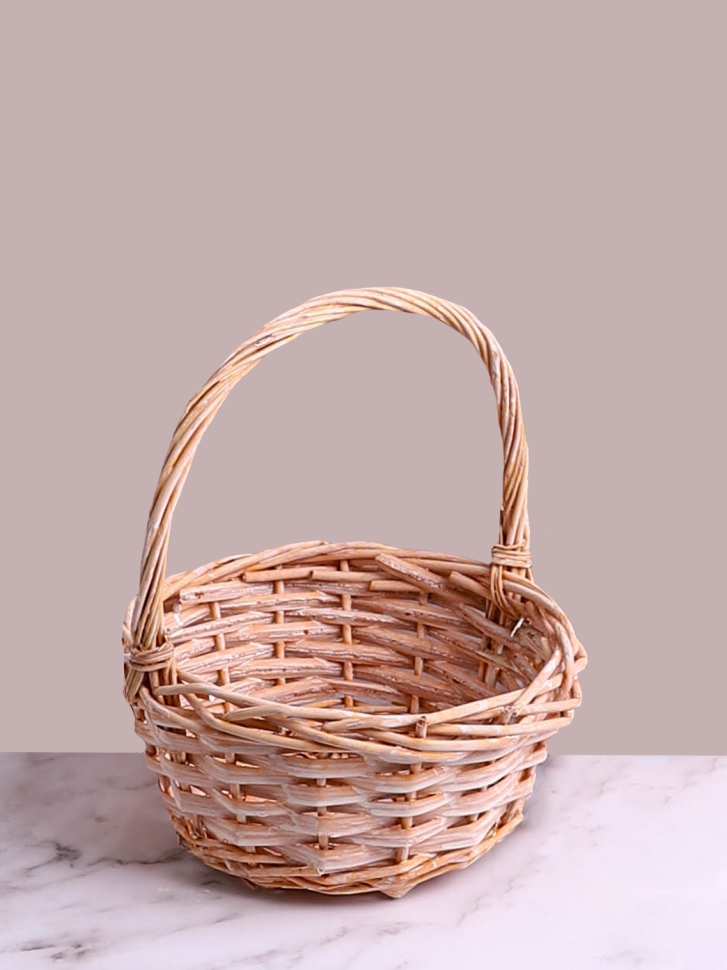 Корзина плетеная (ива) 21х21х27см M-28-46 персик