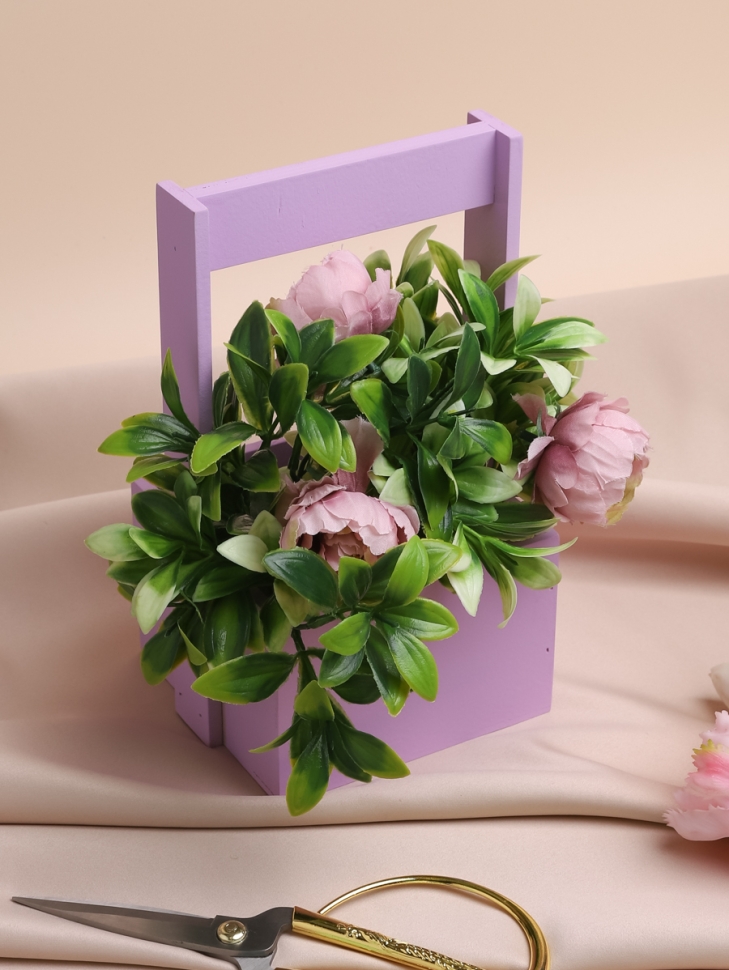 Ящик Флора H23/8,3х12,5см № 2 сиреневый