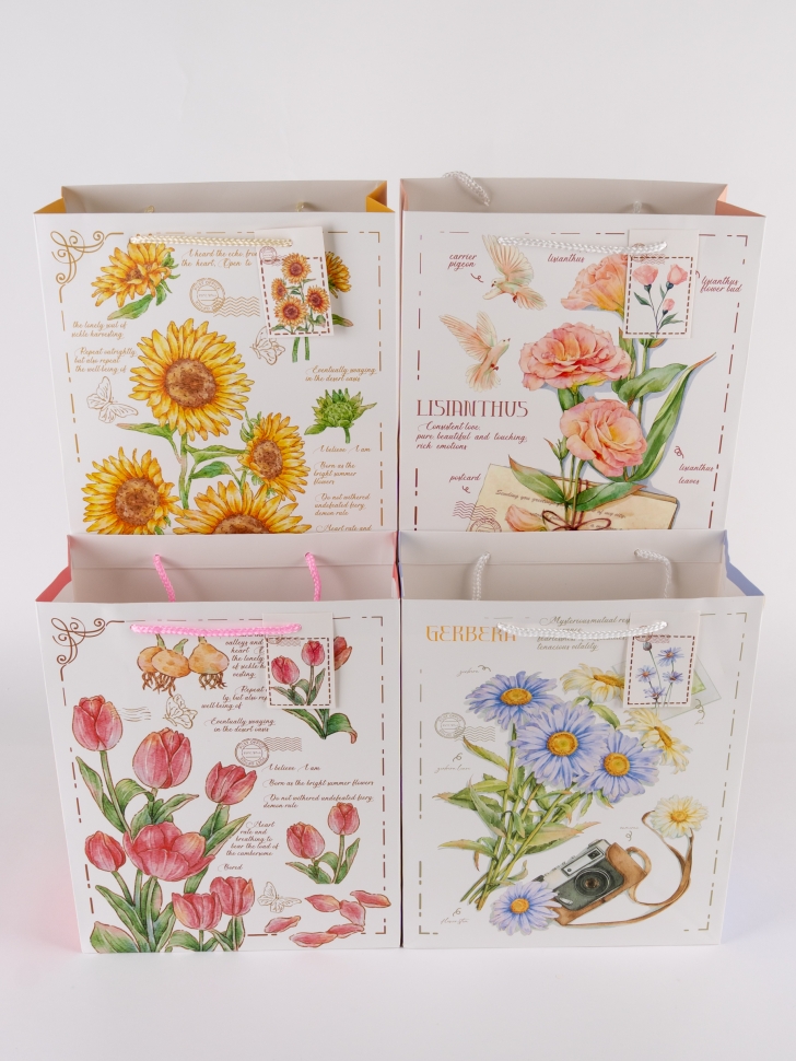 Сумочка Цветы 730-005 26х32x12см микс