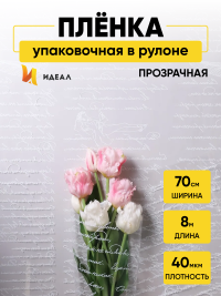 Пленка цветная Пушкинские строки 70см белый