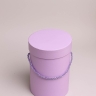 Коробка цилиндр набор из  2шт d15хh20 - d13-h18см сиреневый