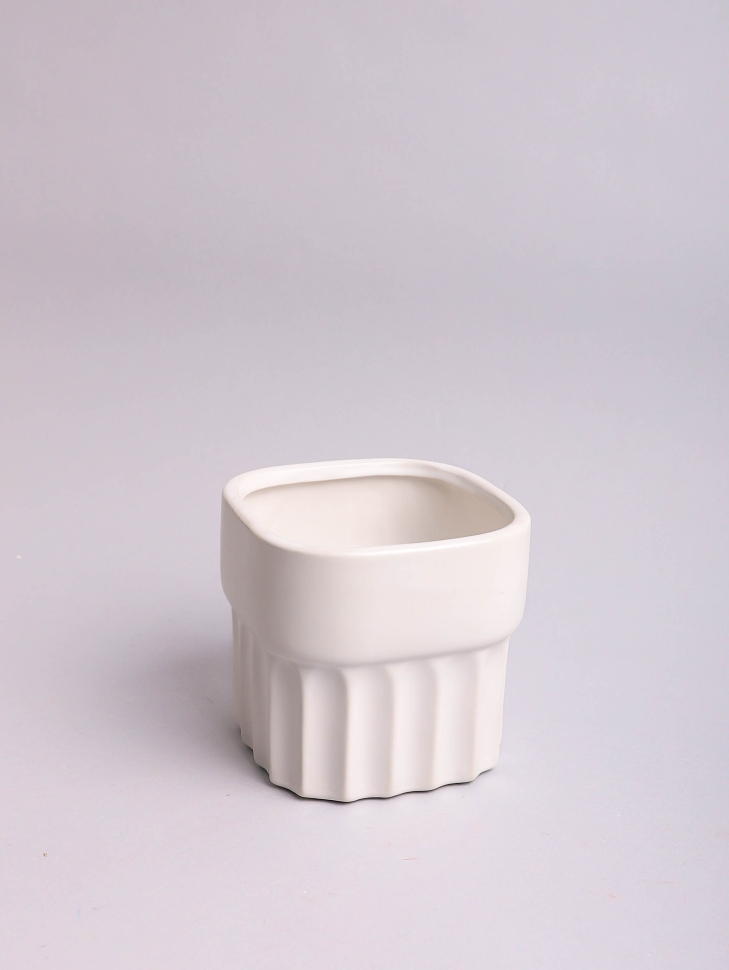 Кашпо керамика 14х13,5см SF02 белый Кашпо керамика 14х13,5см SF02 белый