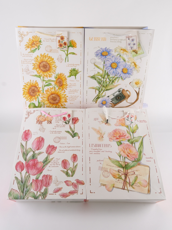 Сумочка Цветы 730-006 31х42x12см микс