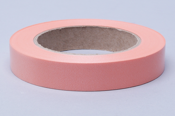 Лента простая 2/50 однотонная гладкая РД персик