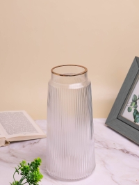 Ваза стекло h28 d14см К 284 прозрачный