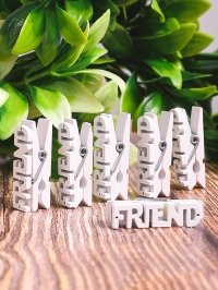 Прищепка  6шт. FRIEND  3,5см