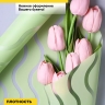 Пленка матовая Премиум 60см х 10м Волна прозр/фисташковый Пленка матовая Премиум 60см х 10м Волна прозр/фисташковый