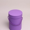 Коробка цилиндр набор из  2шт d15хh20 - d13-h18см фиолетовый