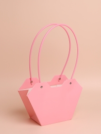 Сумочка для цветов 23,5х12,5х9см розовый