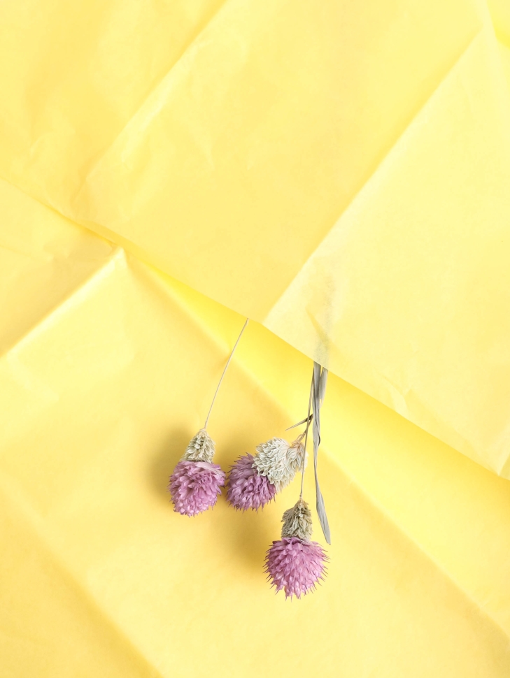 Бумага тишью  50х66см,10 лист. желтый