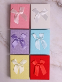 Коробка прямоугольник 7х9х2,8см волна микс