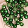 Игрушка елочная Шар d4см набор 36 шт пластик зеленый Игрушка елочная Шар d4см набор 36 шт пластик зеленый